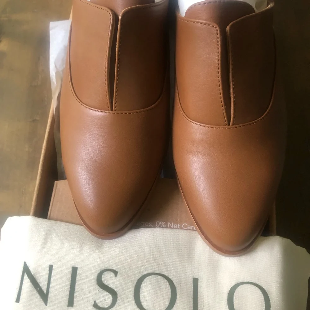 Nisolo Emma D’orsay oxfords nutmeg 9.5 new in box - Picture 2 of 7